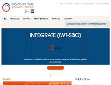 Tablet Screenshot of endoflifecare.be